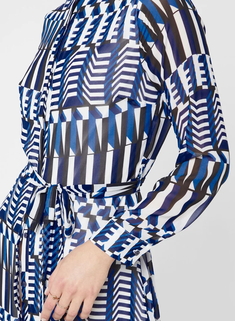 DOROTHY PERKINS Tie Waist Printed Dress