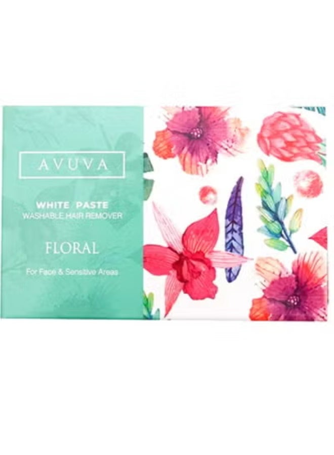 Avuva Floral  White Paste Washable Hair Remover Sensitive  - 100 gm