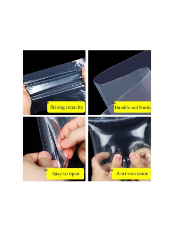 Thickened Sealing Bags, Clear Plastic Bags, Resealable Storage Pouches, Durable Multi Sizes Poly Zip Lock Plastic Bags, Office Stationery Storage, Jewellery Packaging،8.5*6.5 - Image 3