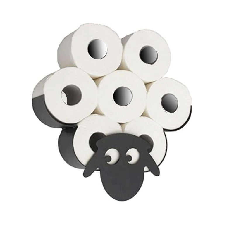 Sheep Cute Sheep Owl Bison Sloth Kitchen Tissue Holder Bathroom Towel Rack Toilet Tissue Holder - Image 2