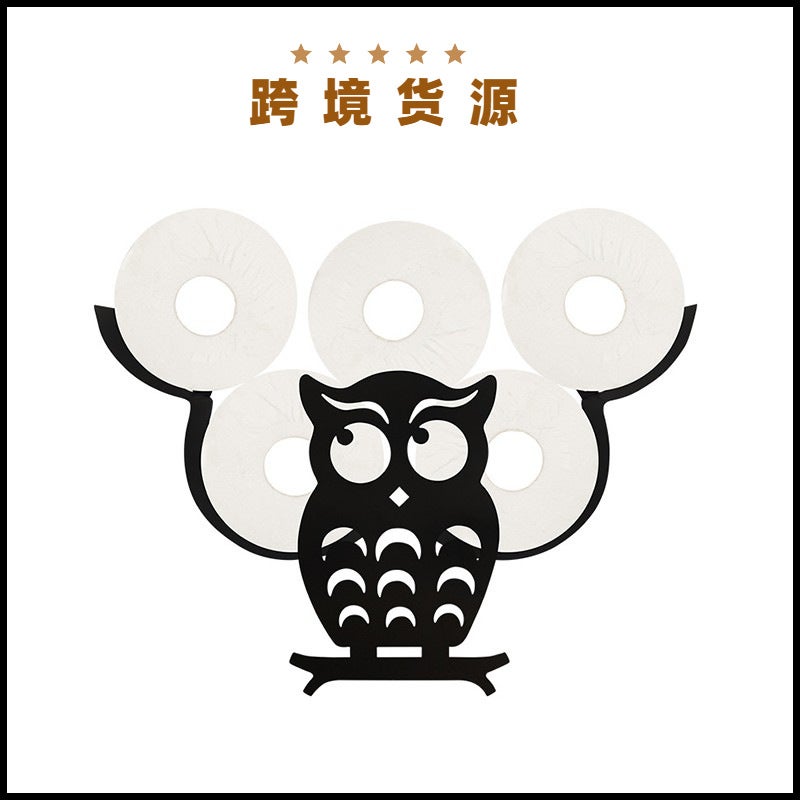 Sheep Cute Sheep Owl Bison Sloth Kitchen Tissue Holder Bathroom Towel Rack Toilet Tissue Holder - Image 4