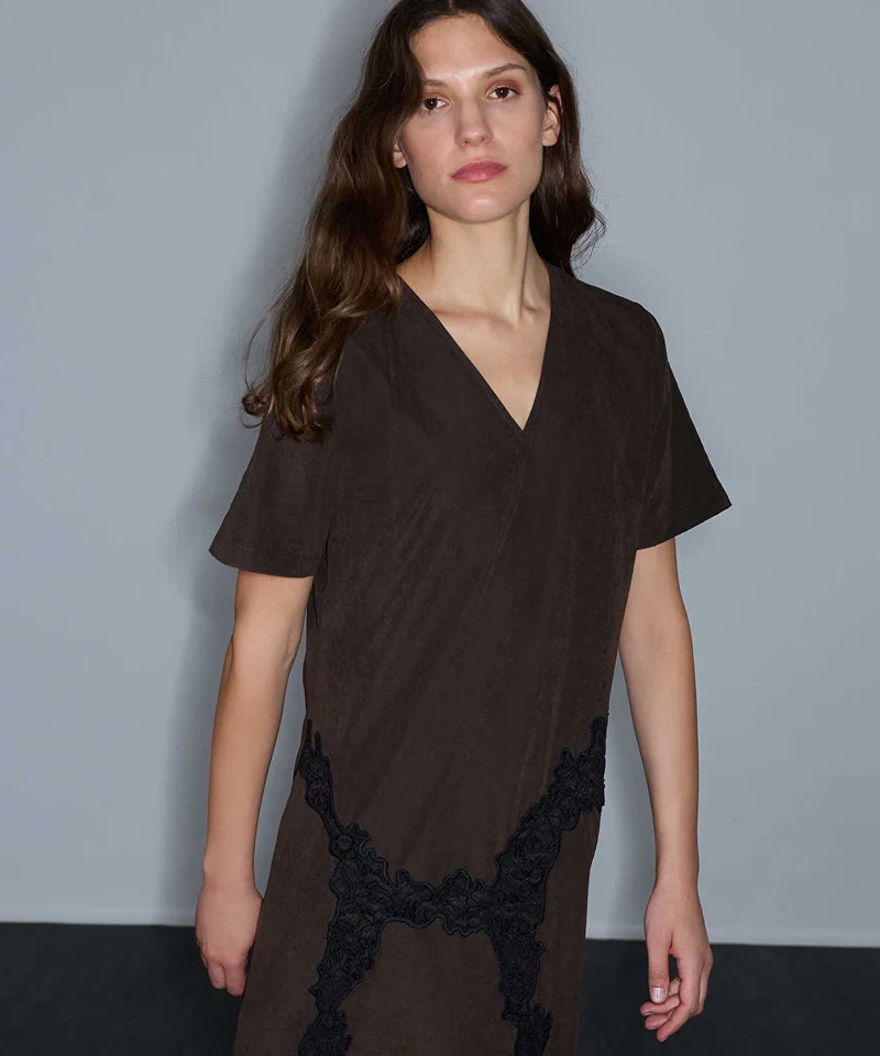 Ipekyol  Lace-Trim V-Neck Dress for Women | Best Price UAE