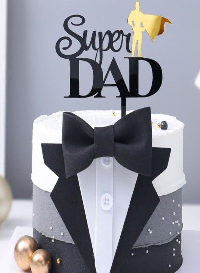 Doumeny 6pcs I love Dad Fondant Molds, Super Dad Silicone Mold Hat Tie Candy Mold Father and Child Chocolate Mold Trophy Beard Moustache Biscuit Cake Mold Men Dress Mold for Party Cupcake Sugar Decor - Image 5