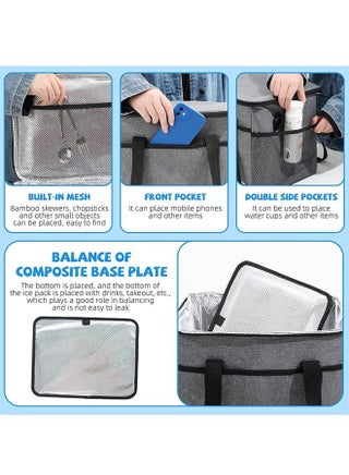 Breast Milk Cooler Bag with Ice Pack for 6 Bottles up to 9 Ounce Insulated Baby Bottles Tote Bag for Breastfeeding Mothers on The go - view 3