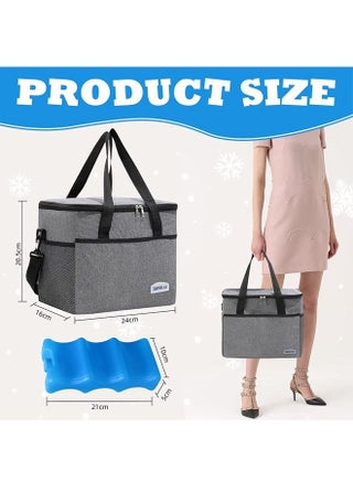 Breast Milk Cooler Bag with Ice Pack for 6 Bottles up to 9 Ounce Insulated Baby Bottles Tote Bag for Breastfeeding Mothers on The go - view 2
