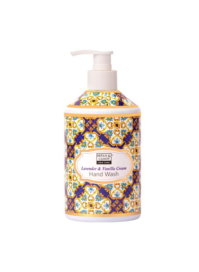 BRYAN  CANDY Bryan & Candy Lavender & Vanilla Cream Hand Wash | pH 5.5 Skin Friendly | Soothing Fragrance | Moisturizing Formula | 400ml - Image 1
