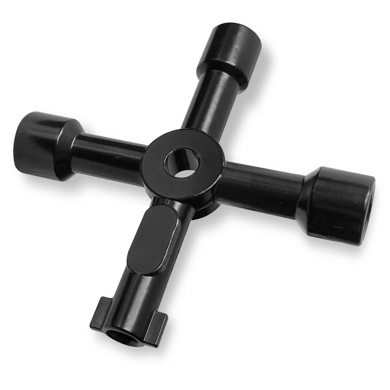 Hanpex 4 in 1 Meter Box Key Gas Key Utility Key, for mail box, elevator, electrical cupboard box, train door, water meter valve - Image 1