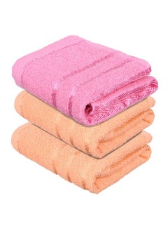 Kuber Industries Face Towel | Cotton Towels For Facewash | Towels For Daily Use | Workout Hand Towel | Lining Design | 14X21 Inch | Pack Of 3 | Multi  - Image 1