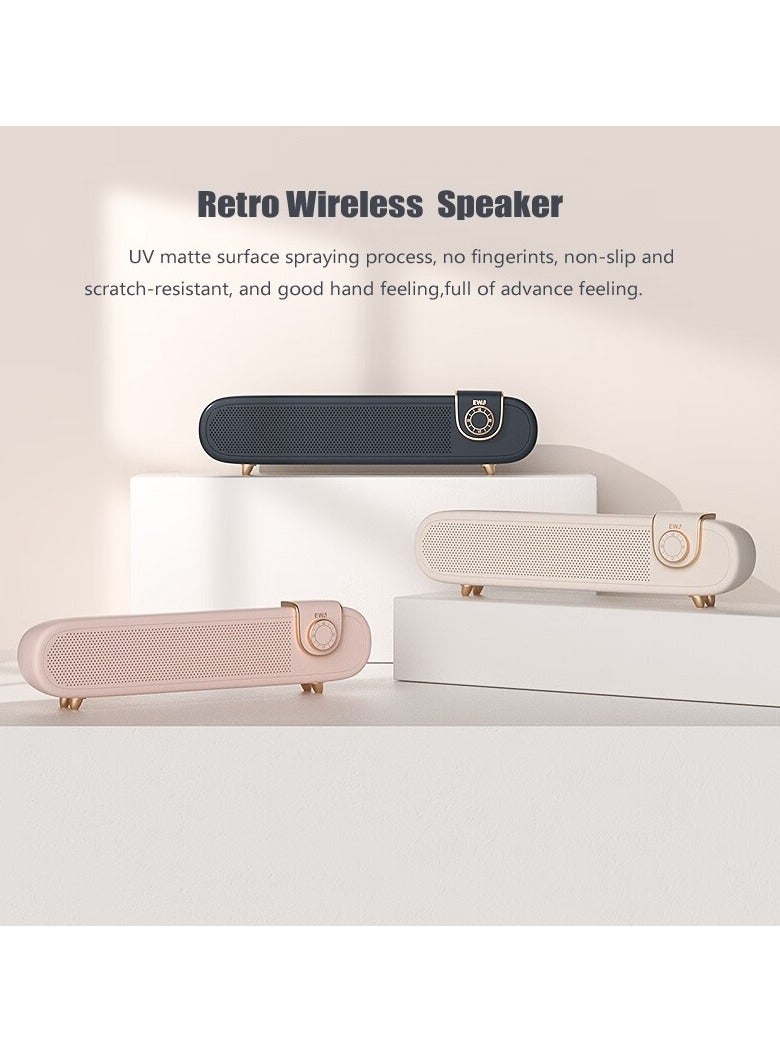 EWA L102 Classic Style Retro Bluetooth Wireless Speaker, Support TF/AUX (White) - Image 3