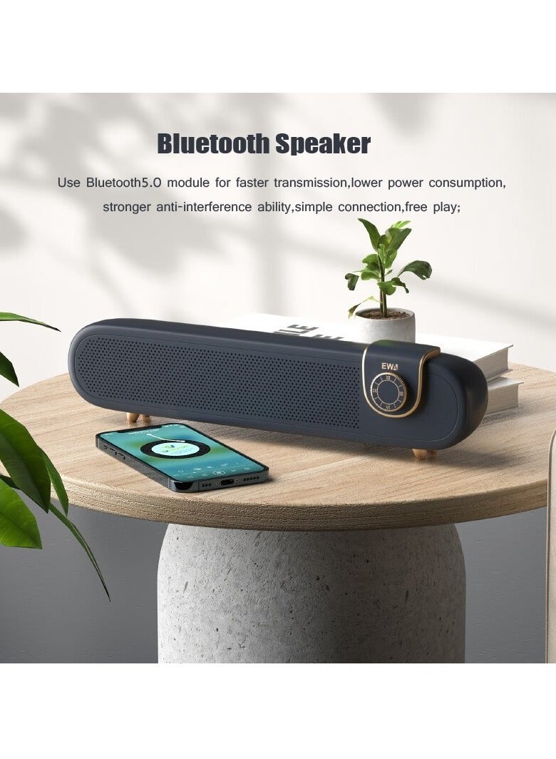 EWA L102 Classic Style Retro Bluetooth Wireless Speaker, Support TF/AUX (White) - Image 4