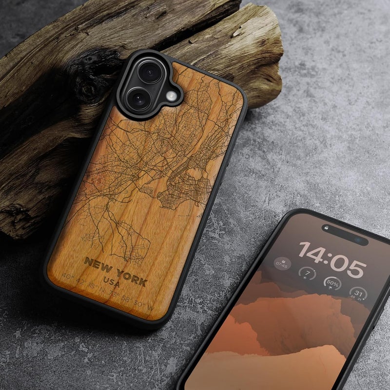 Consistent single item quality Carveit Magnetic Wooden Case for iPhone 16 Case, Wood Artisan Engraved & Black Soft TPU Shockproof Cover, Compatible with MagSafe Wireless Chargers (New York City Map) Cherry Long use oriented quality Wide use compliant quality Long term storage compatible Cross product combo compatible Closed & open space compatible All-scene compatible build Local market compliant trusted quality All space matching look Trendy varied sizing alternatives Balanced universal design Budget friendly trendy design Various size alternatives Leakproof sealed Worldwide popular practical build Diverse use resistant crafted quality Cost effective upgraded craftsmanship Lightweight Heat resistant Trendy economical quality Foldable Globally spread simple design Different assemble options Regulated warehouse storage Size-sorted warehouse storage - Image 4