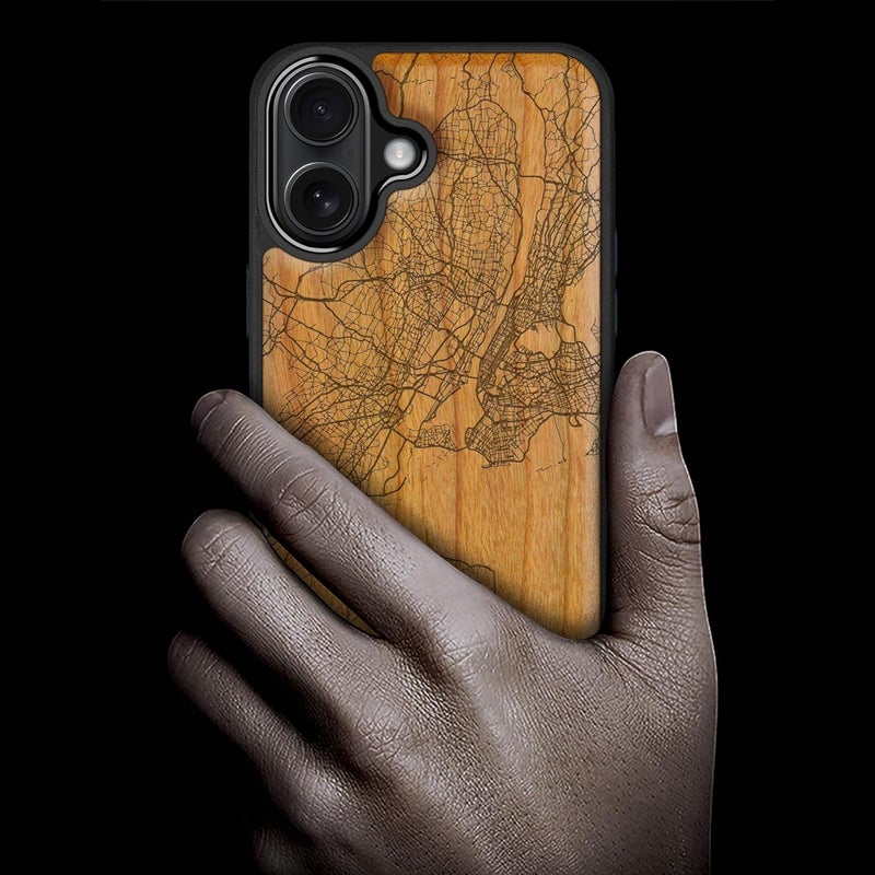 Consistent single item quality Carveit Magnetic Wooden Case for iPhone 16 Case, Wood Artisan Engraved & Black Soft TPU Shockproof Cover, Compatible with MagSafe Wireless Chargers (New York City Map) Cherry Long use oriented quality Wide use compliant quality Long term storage compatible Cross product combo compatible Closed & open space compatible All-scene compatible build Local market compliant trusted quality All space matching look Trendy varied sizing alternatives Balanced universal design Budget friendly trendy design Various size alternatives Leakproof sealed Worldwide popular practical build Diverse use resistant crafted quality Cost effective upgraded craftsmanship Lightweight Heat resistant Trendy economical quality Foldable Globally spread simple design Different assemble options Regulated warehouse storage Size-sorted warehouse storage - Image 2