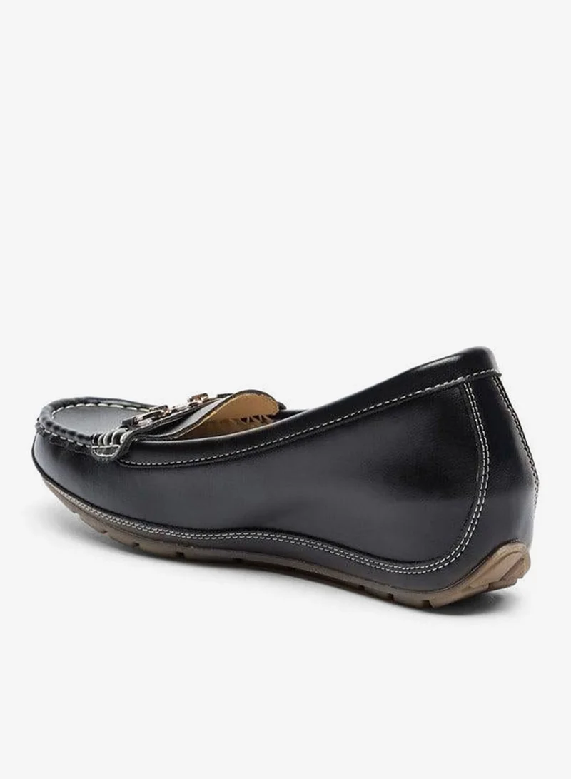 Le Confort Women Metal Accent Loafers with Wedge Heels