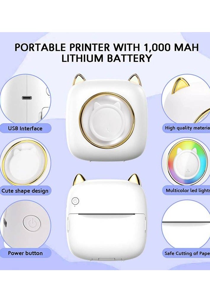 Wireless Mini Photo Printer Label Printer Portable BT Mini Thermal Printer - Image 2