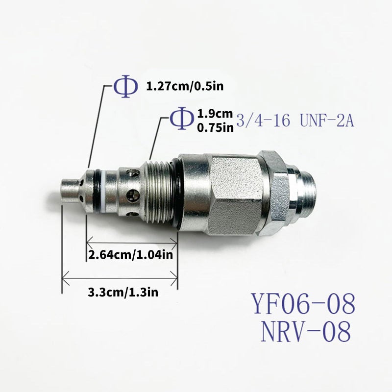 YF06 08 Threaded Hydraulic Relief Cartridge Gate Direct Acting Pressure Control Valve - Image 4