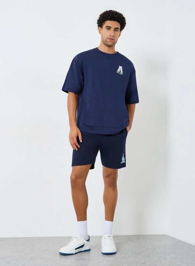 Styli Men Regular Fit Print Detail Shorts