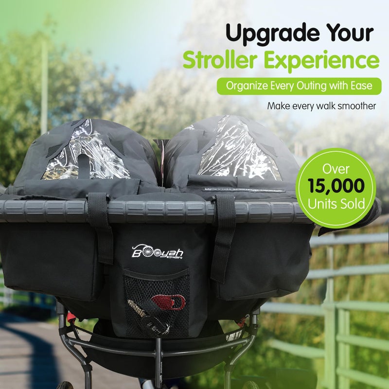 Booyah Strollers Double Stroller Organizer for Bob Duallie and Baby Jogger City Mini GT - Image 2