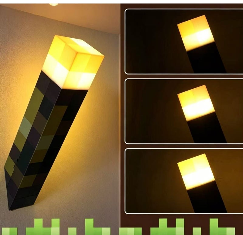 ماين كرافت مجسم لعبة مصباح على شكل عالمي، زينة ضوء ليلي محيطي - Image 4