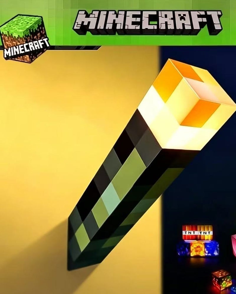 ماين كرافت مجسم لعبة مصباح على شكل عالمي، زينة ضوء ليلي محيطي - Image 5