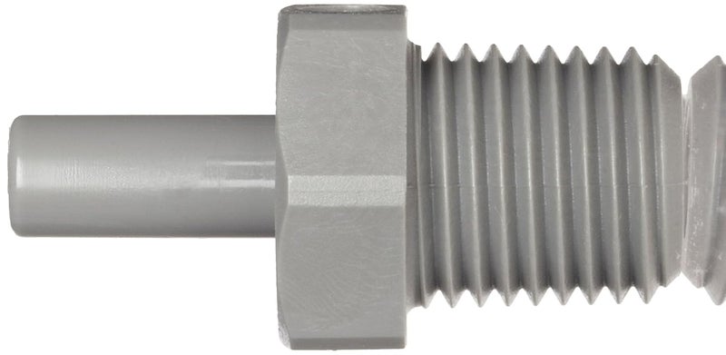 John Guest Acetal Copolymer Tube Fitting, Stem Adaptor, 1/4" Stem OD x 1/4" NPTF Male (Pack of 10) - Image 2