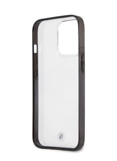 BMW PC/TPU Transparent Hard Case with Edges Compatible for iPhone 13 Pro  (6.1") Easy Access to All Ports, Anti-Scratch - Black  - Image 5