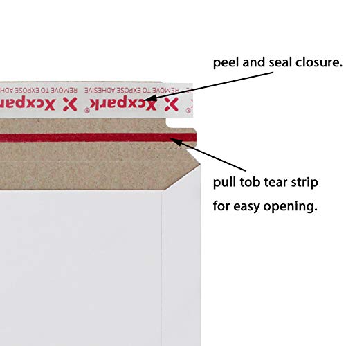 Xxcxpark 25 Pack Rigid Mailers 9.25 x 11.75 inches, Self Seal Photo Document Mailers Premium Cardboard Keep Flat Envelopes for Photos, Pictures, Papers, Files, CD - Image 4