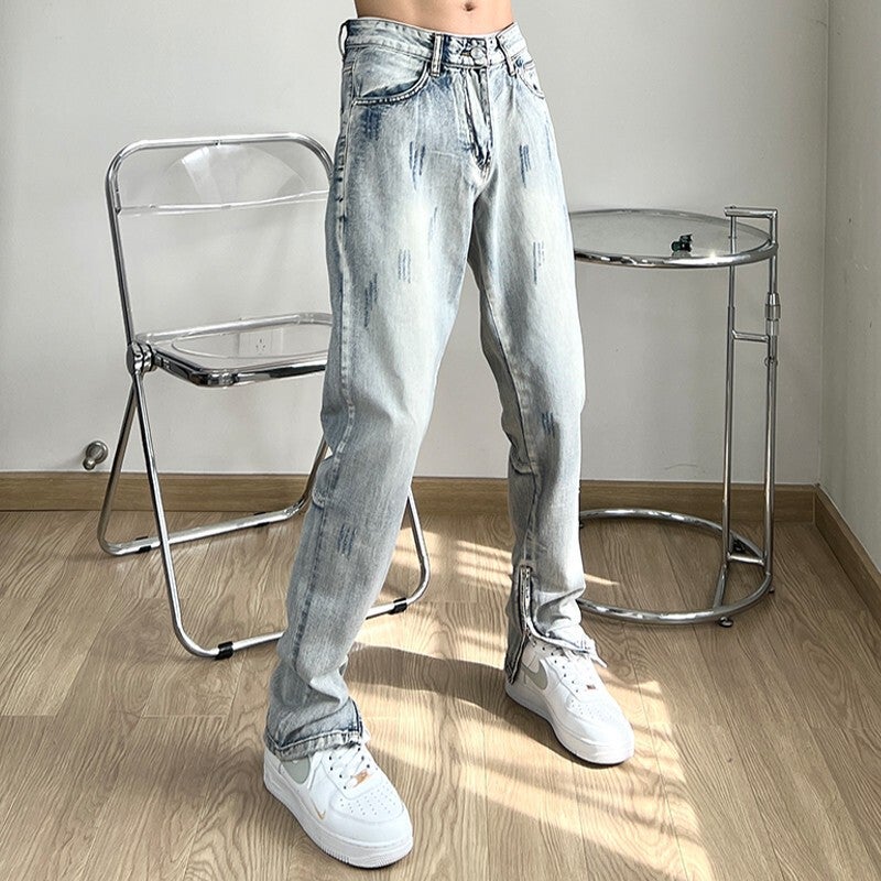 Unisex Classic Denim Jeans Loose Fit Daily Outdoor Wear - Image 3