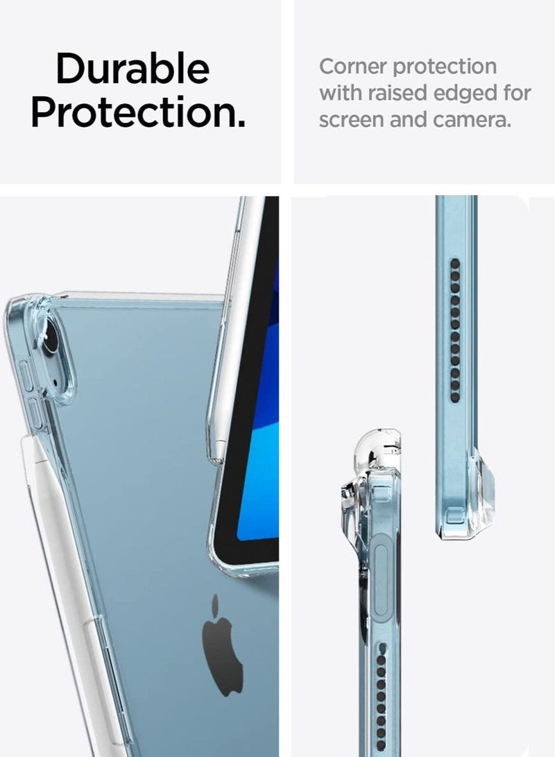 Spigen Air Skin Hybrid Case Cover for iPad Air 5 (2022) 10.9 inch 5th Generation and iPad Air 4th Generation (2020) with Pencil Holder - Crystal Clear - Image 5