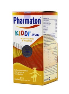sanofi Pharmaton Kiddi Syrup 200ml Orange Flavor 