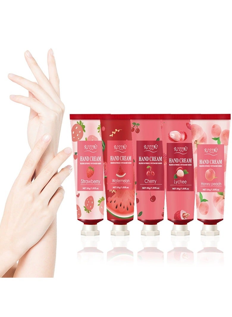 Rozino Fruit flavored hand cream for men and women, moisturizing, hydrating, anti-drying, small refreshing portable hand cream - Image 2