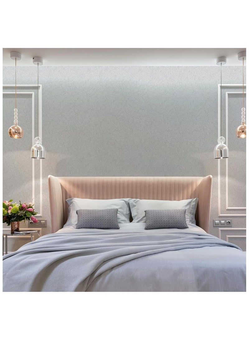 Anna 40cm x 5m Dark Gray Textured Thick PVC Self-Adhesive Wallpaper - Image 3