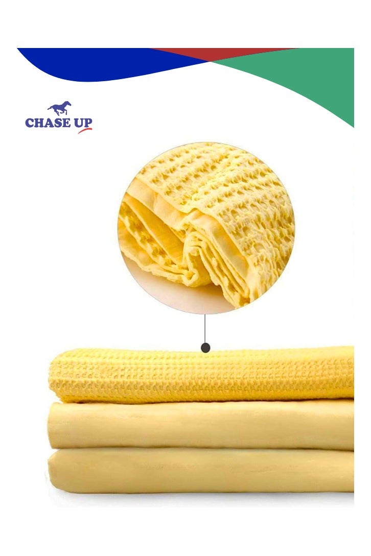 Chase Up 3D Synthetic Car Drying Towel, Water Absorbent Cloth for Cleaning, Dusting and Drying - Multipurpose for Kitchen, Boat, and Water Sports - Image 1