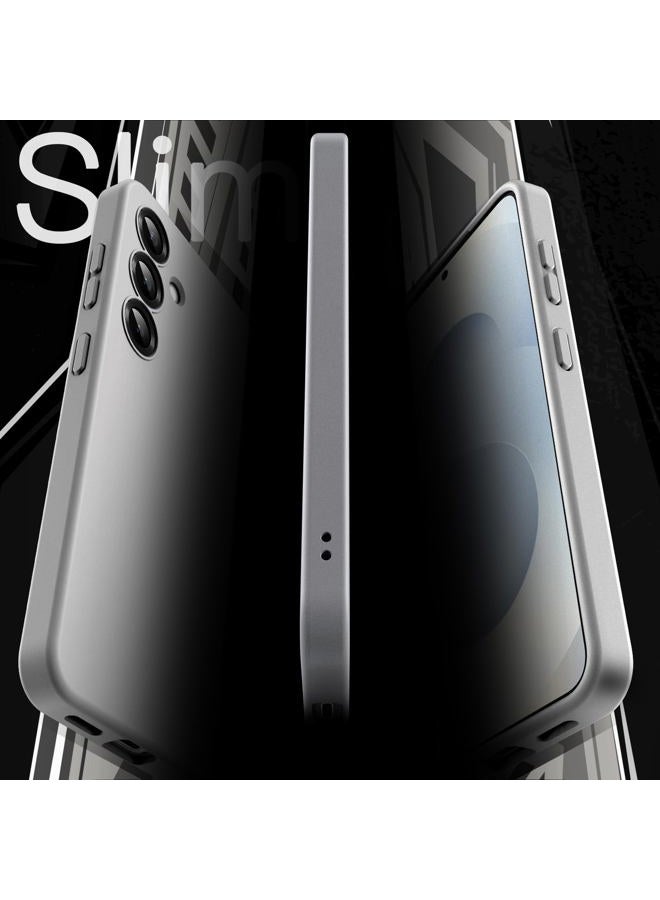 Jetech حافظة نحيفة لجهاز سامسونج جالاكسي S25 5G، حماية كاملة لعدسة الكاميرا، غلاف هاتف واقي رقيق من TPU ناعم بلمسة نهائية غير لامعة، مضاد للصدمات (ظل فضي) - Image 3