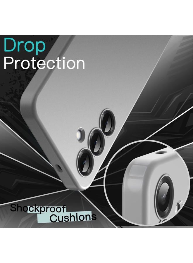 Jetech حافظة نحيفة لجهاز سامسونج جالاكسي S25 5G، حماية كاملة لعدسة الكاميرا، غلاف هاتف واقي رقيق من TPU ناعم بلمسة نهائية غير لامعة، مضاد للصدمات (ظل فضي) - Image 4