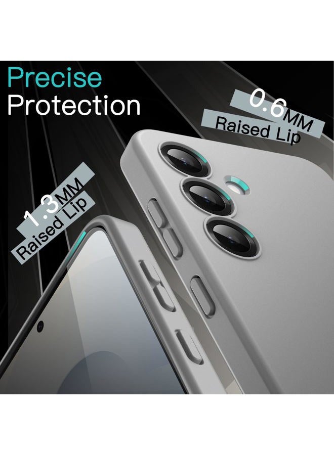 Jetech حافظة نحيفة لجهاز سامسونج جالاكسي S25 5G، حماية كاملة لعدسة الكاميرا، غلاف هاتف واقي رقيق من TPU ناعم بلمسة نهائية غير لامعة، مضاد للصدمات (ظل فضي) - Image 5