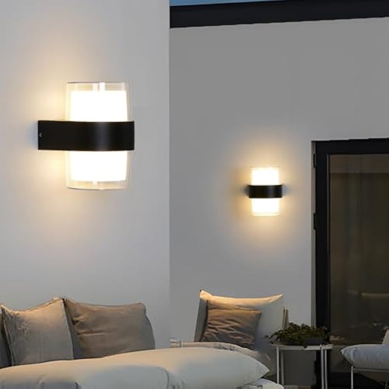 V.nice Outdoor wall lights, modern waterproof porch wall lights, suitable for courtyards, front doors, balconies, gardens, entrances or garages, etc. - Image 2