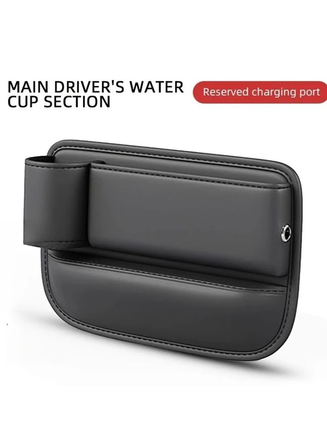 Kamo Brown Car Storage Box Multifunctional Cup Holder Organizer Driver Side - Image 5