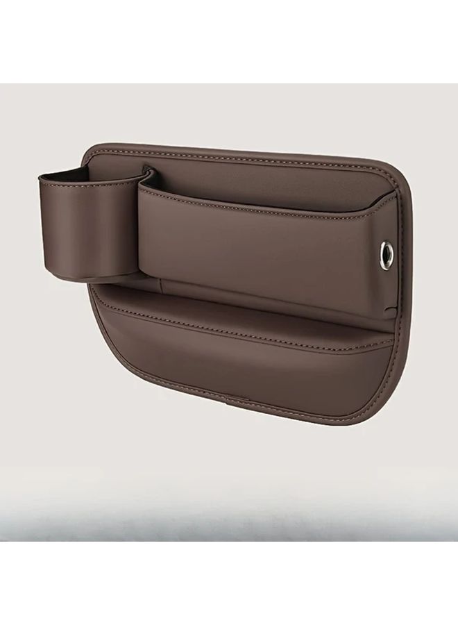 Kamo Brown Car Storage Box Multifunctional Cup Holder Organizer Driver Side - Image 2