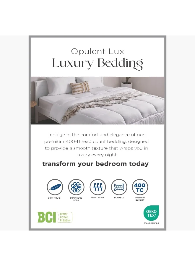 Home Box Opulent Luxe 2-Piece Solid Cotton Pillowcase Set - 50x75 cm