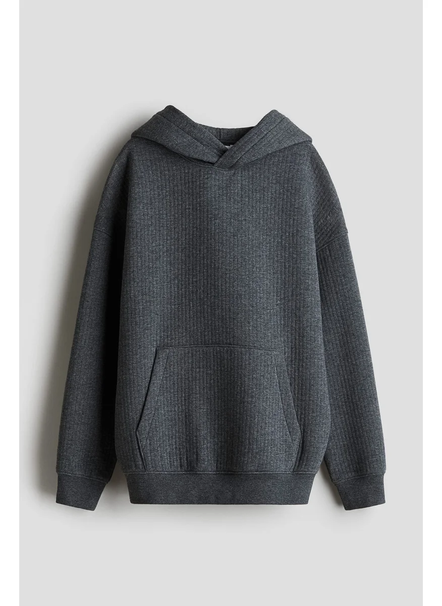 H&M Ribbed Hoodie