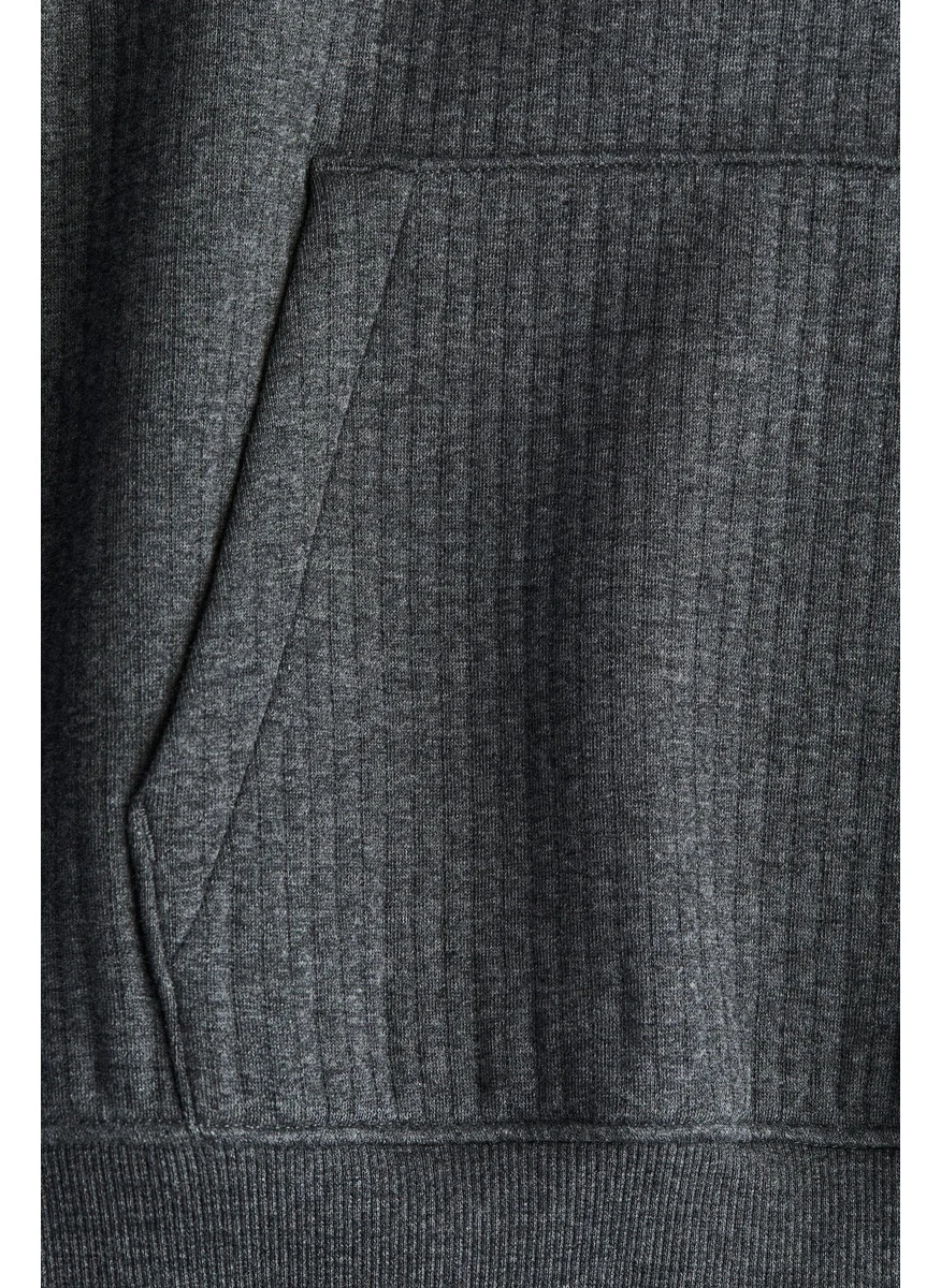 H&M Ribbed Hoodie