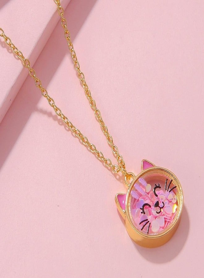 DOYYCA Locket Necklace Cute Cat Locket Pendant Necklace for Jewelry Birthday Gifts (Cat) - Image 5