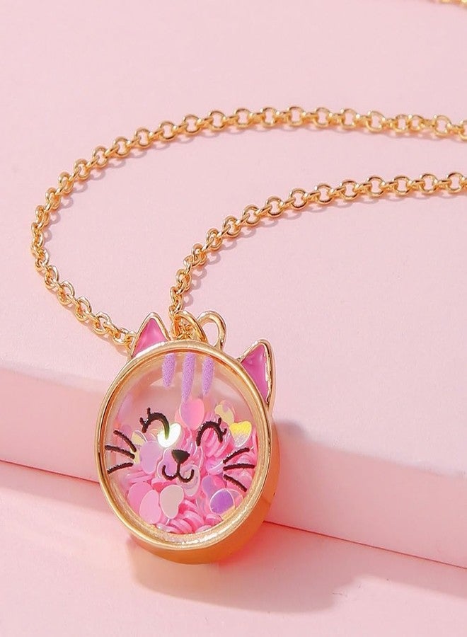 DOYYCA Locket Necklace Cute Cat Locket Pendant Necklace for Jewelry Birthday Gifts (Cat) - Image 4
