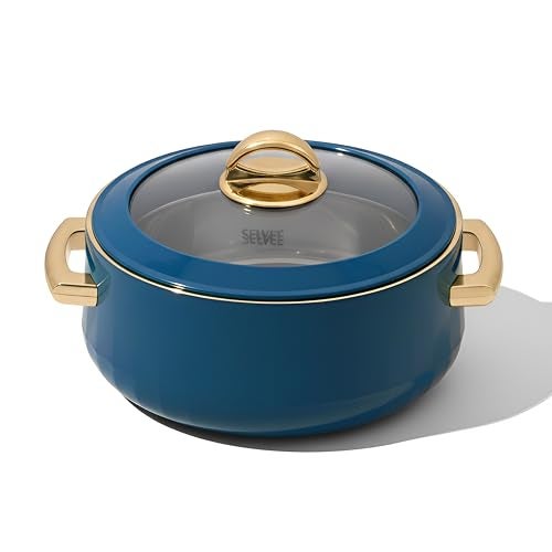 SELVEL Giving Shape to Life! Elegance Glass Lid Casserole | Premium Stainless Steel Insulated Hot Pot | See-Through Lid | Keeps Food Hot & Fresh (1700 ML, Emerald Green) - Image 1
