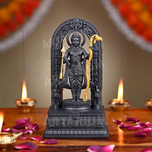Artarium Shri Ram Murti Ayodhya Ram Lalla Idol for Car Dashboard Home Decor Living Room Showpiece (Ram Lalla 3.5 Inch) - Image 5