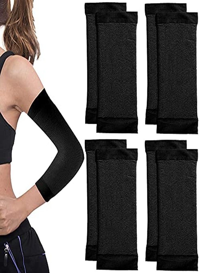 Geyoga 4 Pair Arm Wrap Shapers - Female Arm Trainers & Shapers for Women's Sport & Fitness (Black) - Image 1