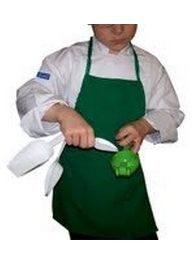 CHEFSKIN Kelly Green Set Apron + Hat Chef Costume Small Fits Children Kids 28 New The Best Party Favor - Image 4