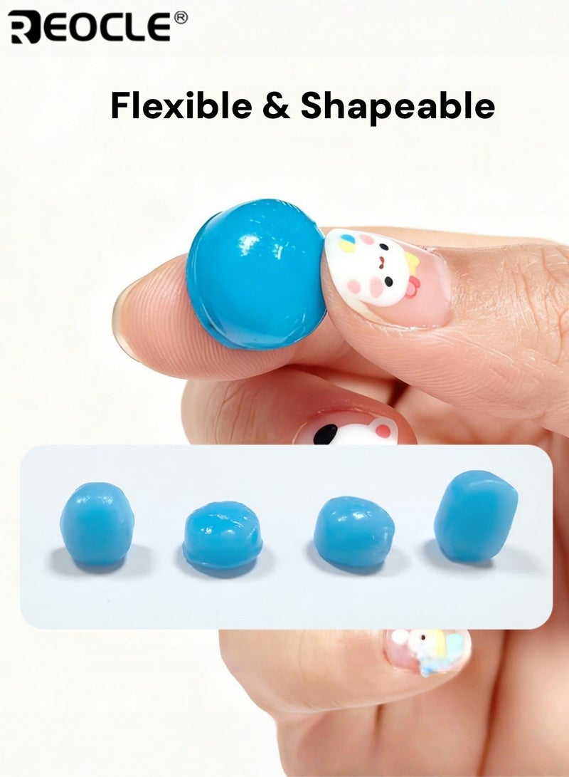 REOCLE 12pcs Reusable Silicone Earplugs Sleep Earplugs Snoring Prevention Shape at Wear Soft Fit Comfortable Design Suitable for Swimming Sleeping Diving - Image 3
