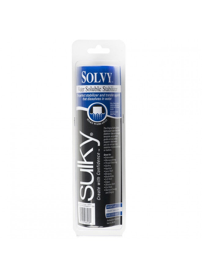 Sulky Solvy Water Soluble Stabilizer Roll, 7.875-Inch by 9-Yard (486-08)