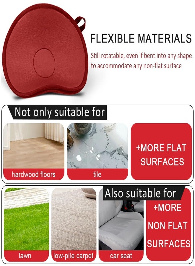 Ehucon Pivot Disc and Patient Transfer Board-Turning Devices for Elderly and Disabled,Pregnant Woman,Slide Boards Aid,Swivel Cushion 360 Degree Rotating Seat Cushion for Direction Change 15.7"Dia (Red) - Image 4